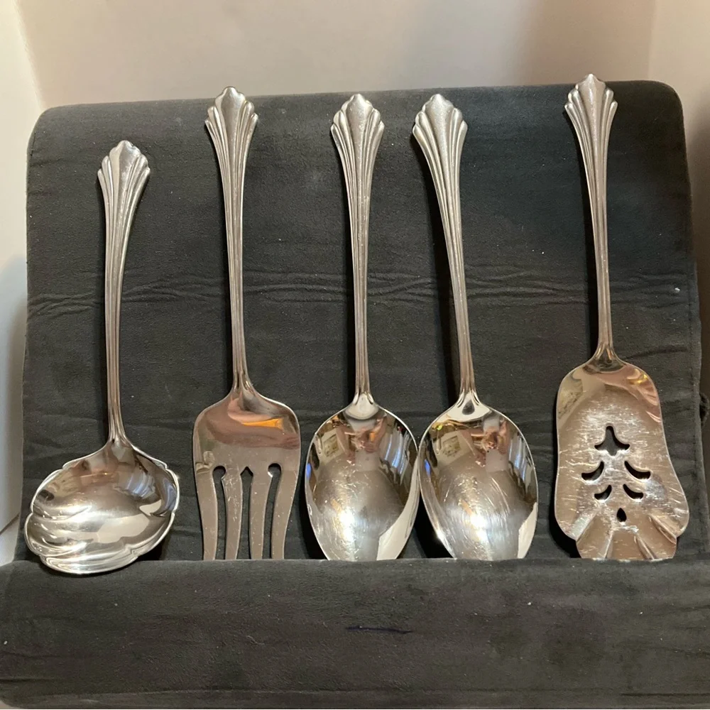 Oneida Distinction Deluxe Stainless‎ Community Stainless Serving Set 5 1960’s